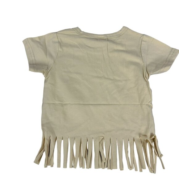Girls 3-Piece Fringe Tee Tie-Dye Bell Bottoms & Headband Set - Size 2T - Picture 5 of 13